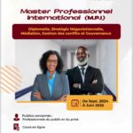 MASTER PROFESSIONNEL INTERNATIONAL (MPI) 
